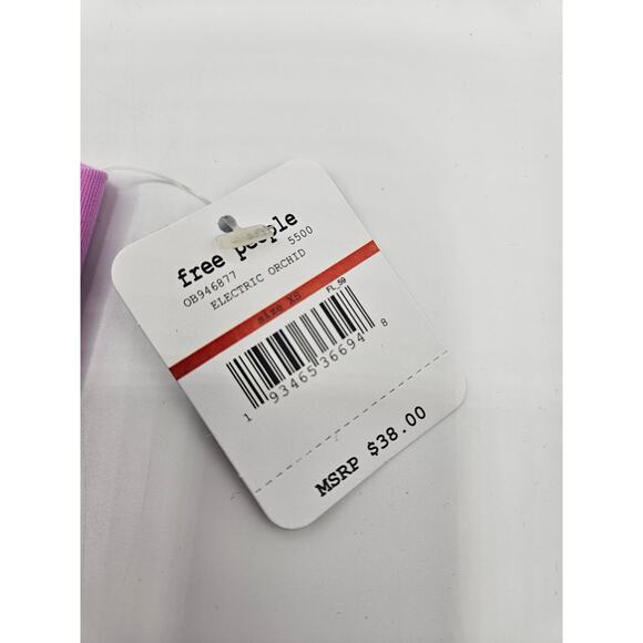 Free People Nina Bandeau Bralette Electric Orchid Size XS‎ NWT - Picture 4 of 4